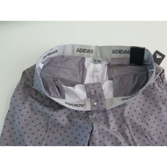 adidas Ultimate 365 ADVR0799 Men's Sz 36 Gray Adi Print Woven Golf Shorts - Picture 3 of 5